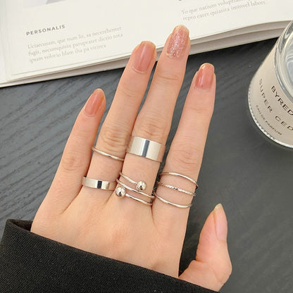 Lats Bohemian Gold Chain Rings Set For Women