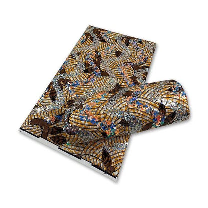 Sequins Embroidery Nigerian African Fabric - Azahshopping