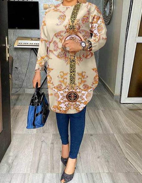 Long Shirt Bohemian Blouse for Women