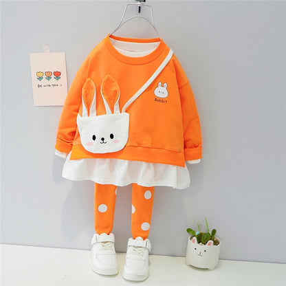 Hooded Casual T Shirt Pants Toddler Infant Children Sets