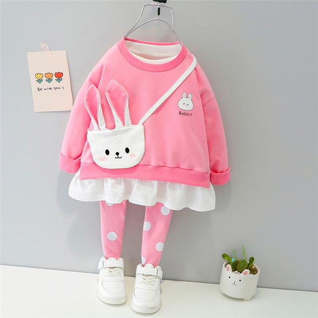 Hooded Casual T Shirt Pants Toddler Infant Children Sets