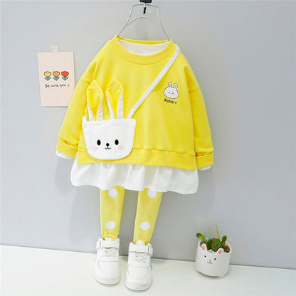 Hooded Casual T Shirt Pants Toddler Infant Children Sets