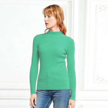 Turtleneck Pullovers Sweaters Long Sleeve Slim Oversize Sweater