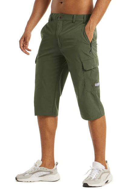 Quick Dry 3/4 Capri Pants Tactical Cargo Nylon Pants