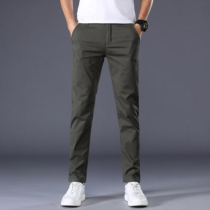 Stretch Cotton Slim Pants for Men