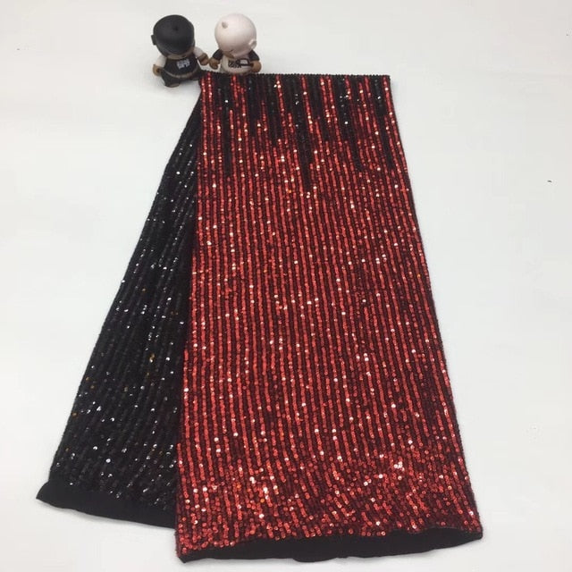 Sequins Nigerian Laces Fabric 5 Yards - Azahshopping
