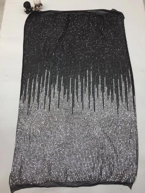 Sequins Nigerian Laces Fabric 5 Yards - Azahshopping