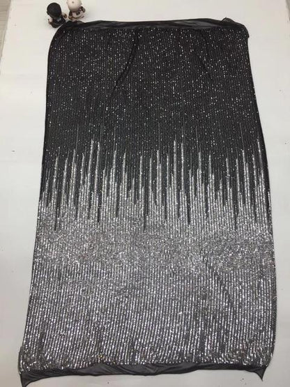 Sequins Nigerian Laces Fabric 5 Yards - Azahshopping