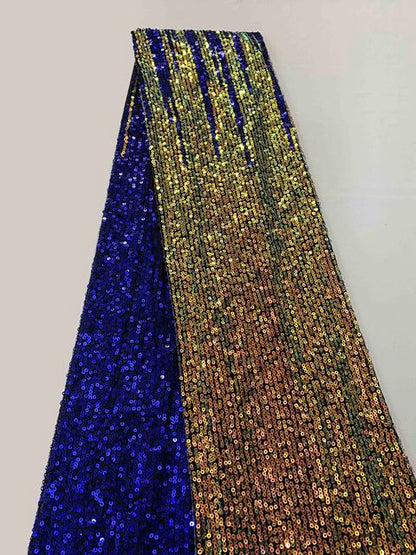 Sequins Nigerian Laces Fabric 5 Yards - Azahshopping