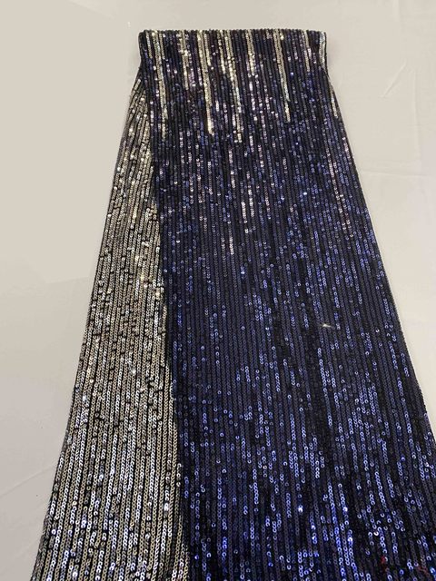 Sequins Nigerian Laces Fabric 5 Yards - Azahshopping