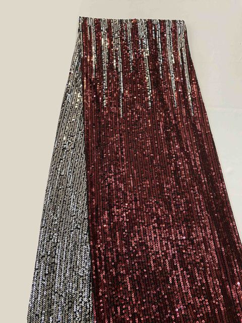 Sequins Nigerian Laces Fabric 5 Yards - Azahshopping