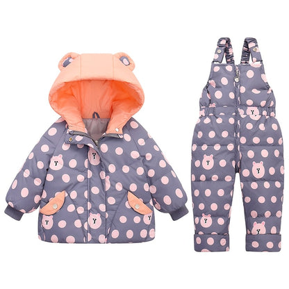 Winter Down Jacket Jumpsuit Baby Boy Sets