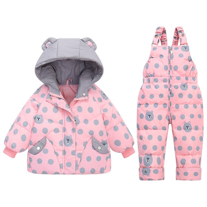 Winter Down Jacket Jumpsuit Baby Boy Sets