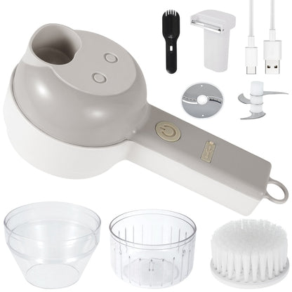 Electric Food Vegetable Chopper Slicer and Garlic Crusher Meat Grinder Machine
