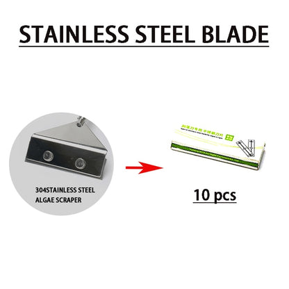 Stainless Steel Aquarium Fish Tank Algae Scraper Blade