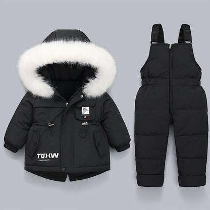 Winter Down Jacket Jumpsuit Baby Boy Sets