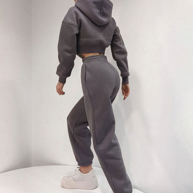 Long Sleeve Zipper Hoodies Jumpsuits