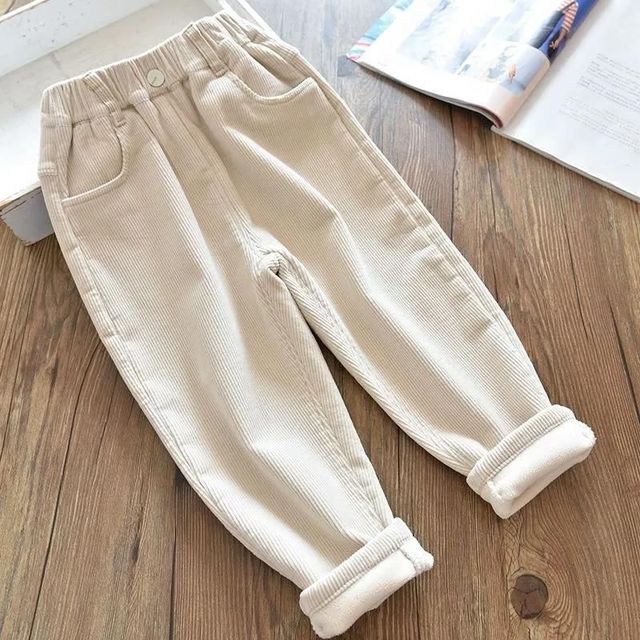 Winter Corduroy Thick Outer Wear Sports Pants