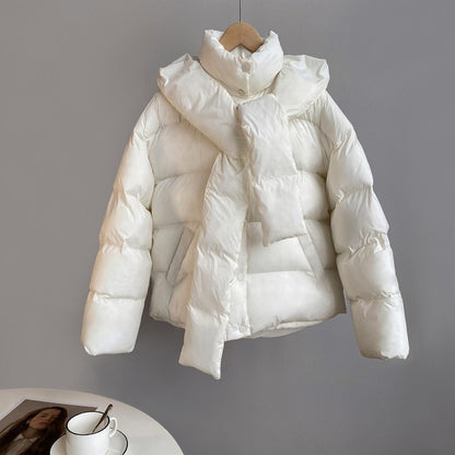 Thickened Short Hooded Oversize Parkas Puffer Warm Coat