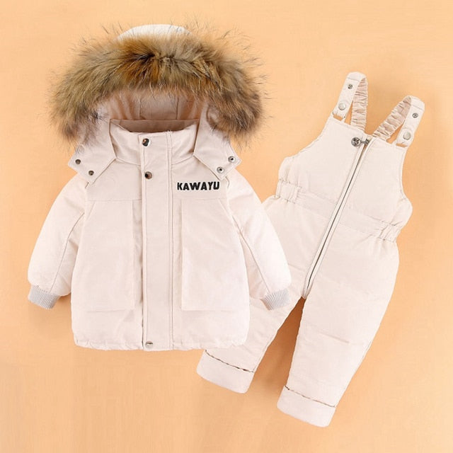 Warm Down Jacket Winter Children Clothing Set Baby Boy