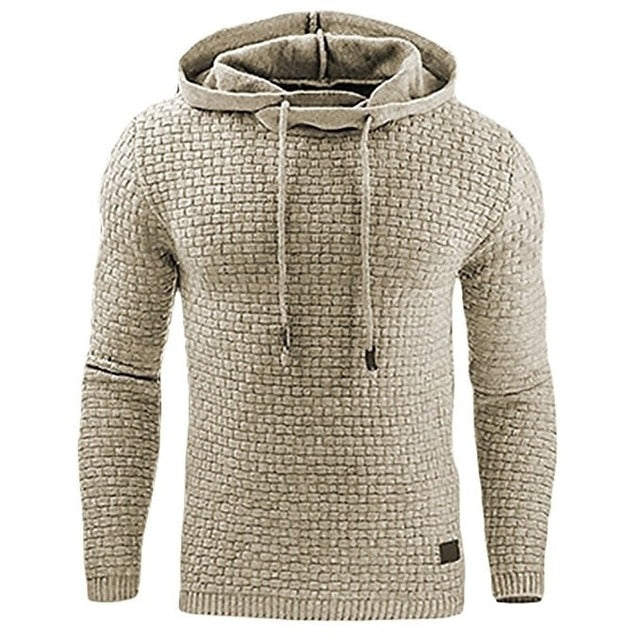 Plaid Hooded Sweatshirt for Mens Hoodie Tracksuit