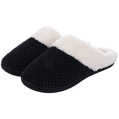 Winter Warm Cotton Slippers For Women Indoor House Slippers