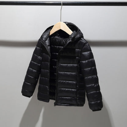 Cotton-padded Hooded Winter Down Jackets for Boys