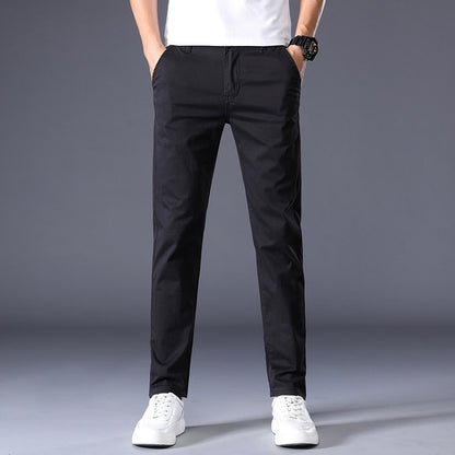 Stretch Cotton Slim Pants for Men