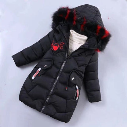 Hooded Winter Padded Jacket For Girls