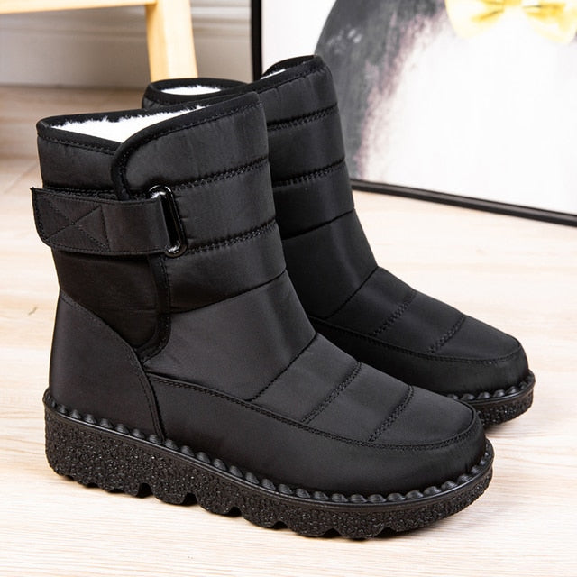 Warm Soft Flat Boots for Women