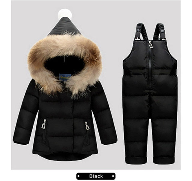 Warm Down Jacket Winter Children Clothing Set Baby Boy