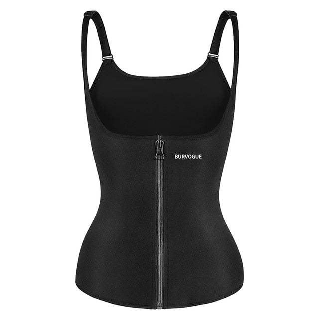 Women Latex Waist Trainer Sauna Sweat Vest Slimming Underwear