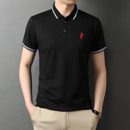 Top Grade Designer Logo Brand Mens Polo Shirts With Short Sleeve