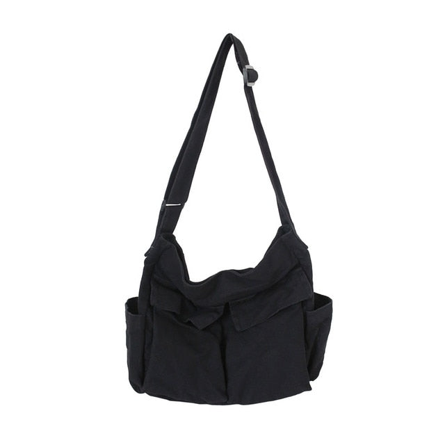 Large Capacity Tote Canvas Crossbody Bag