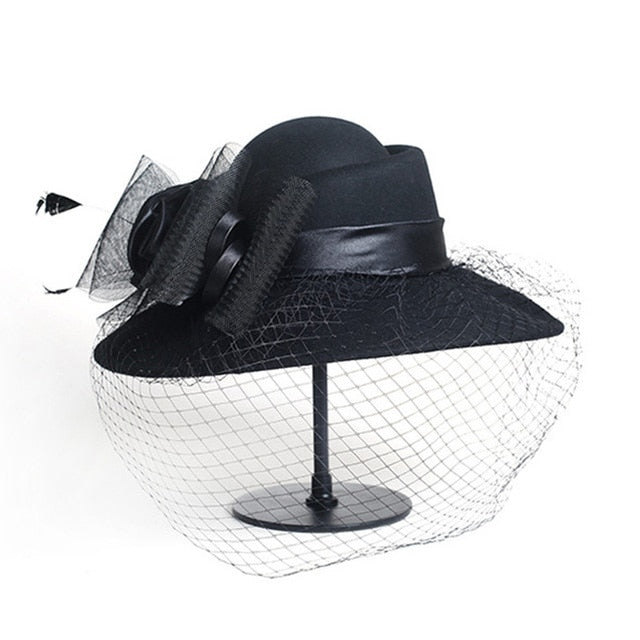 Women Fascinators Wide Brim Cocktail Hat