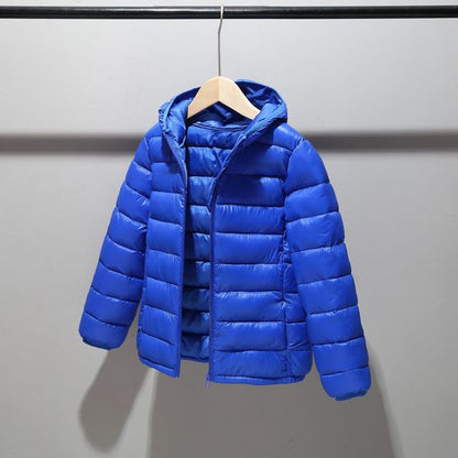 Cotton-padded Hooded Winter Down Jackets for Boys