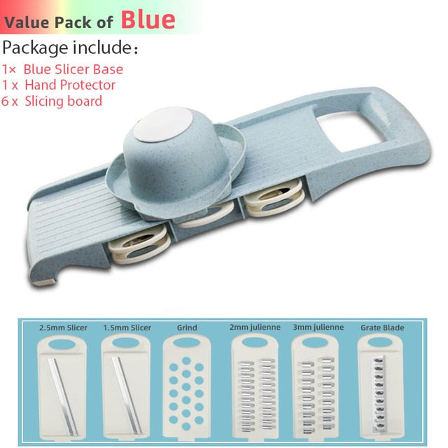 Multi Slicer Peeler Carrot Fruit 6 In 1 Gadgets Vegetable Cutting Tools