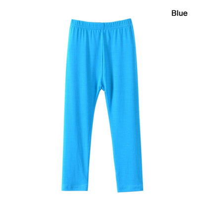 Soft Elastic Modal Cotton Kids Leggings Candy Color