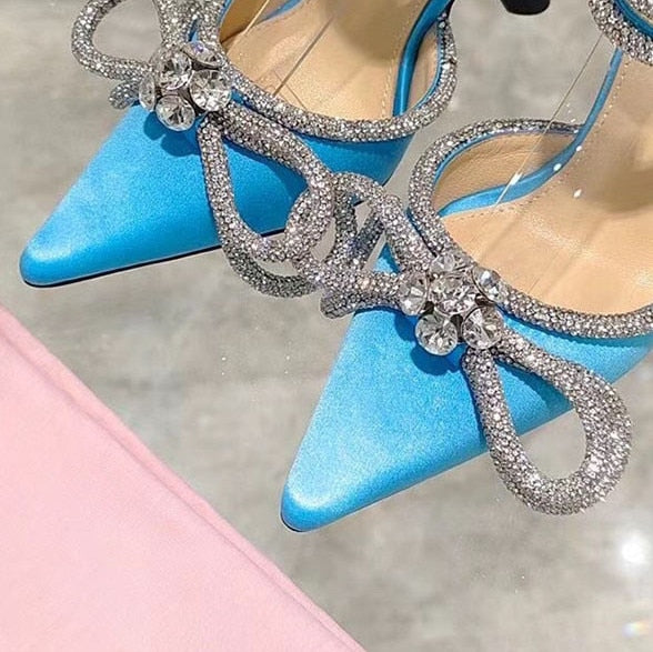 Runway Style Glitter Rhinestones Women Pumps