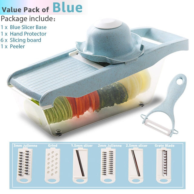 Multi Slicer Peeler Carrot Fruit 6 In 1 Gadgets Vegetable Cutting Tools