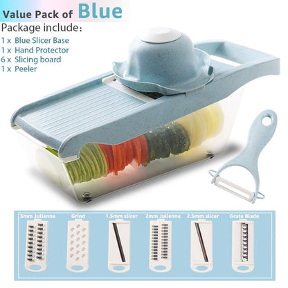 Multi Slicer Peeler Carrot Fruit 6 In 1 Gadgets Vegetable Cutting Tools