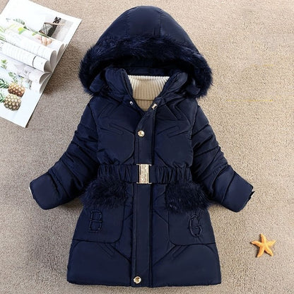 Hooded Winter Padded Jacket For Girls