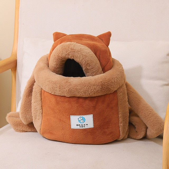 Winter Plush Pets Cage For Outdoor Travel