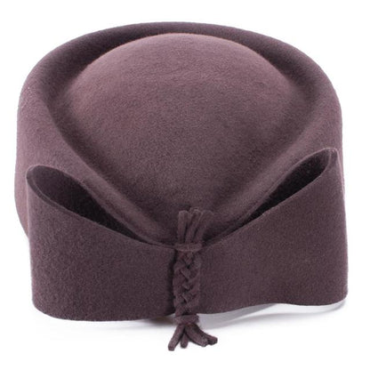 Teardrop Women Hats Vintage Look Pillbox Fascinator Hat Top Fancy Wool Felt Hat