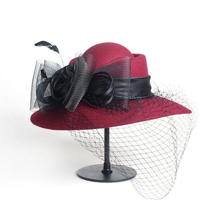 Women Fascinators Wide Brim Cocktail Hat