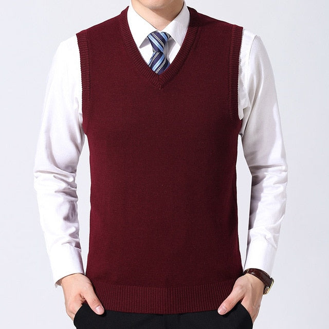 Pullover Slim Fit Knitwear Sweater Vest