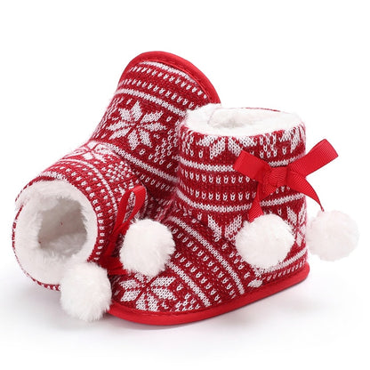 Infant Newborn Booties Santa Foot Socks for Baby