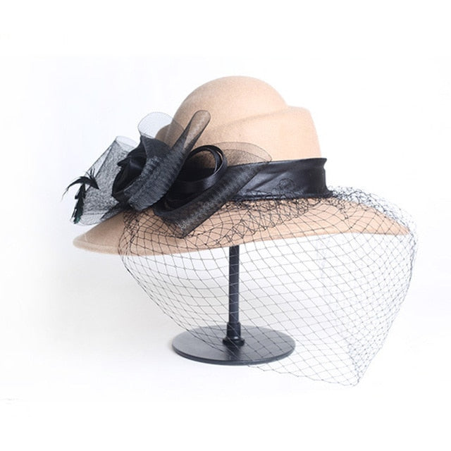 Women Fascinators Wide Brim Cocktail Hat