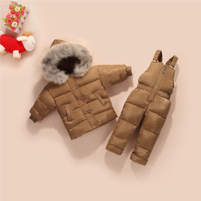 Winter Down Jacket Jumpsuit Baby Boy Sets