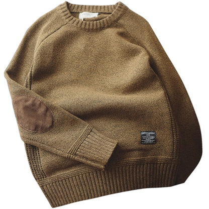 Knitted Round Neck Sweater for Men